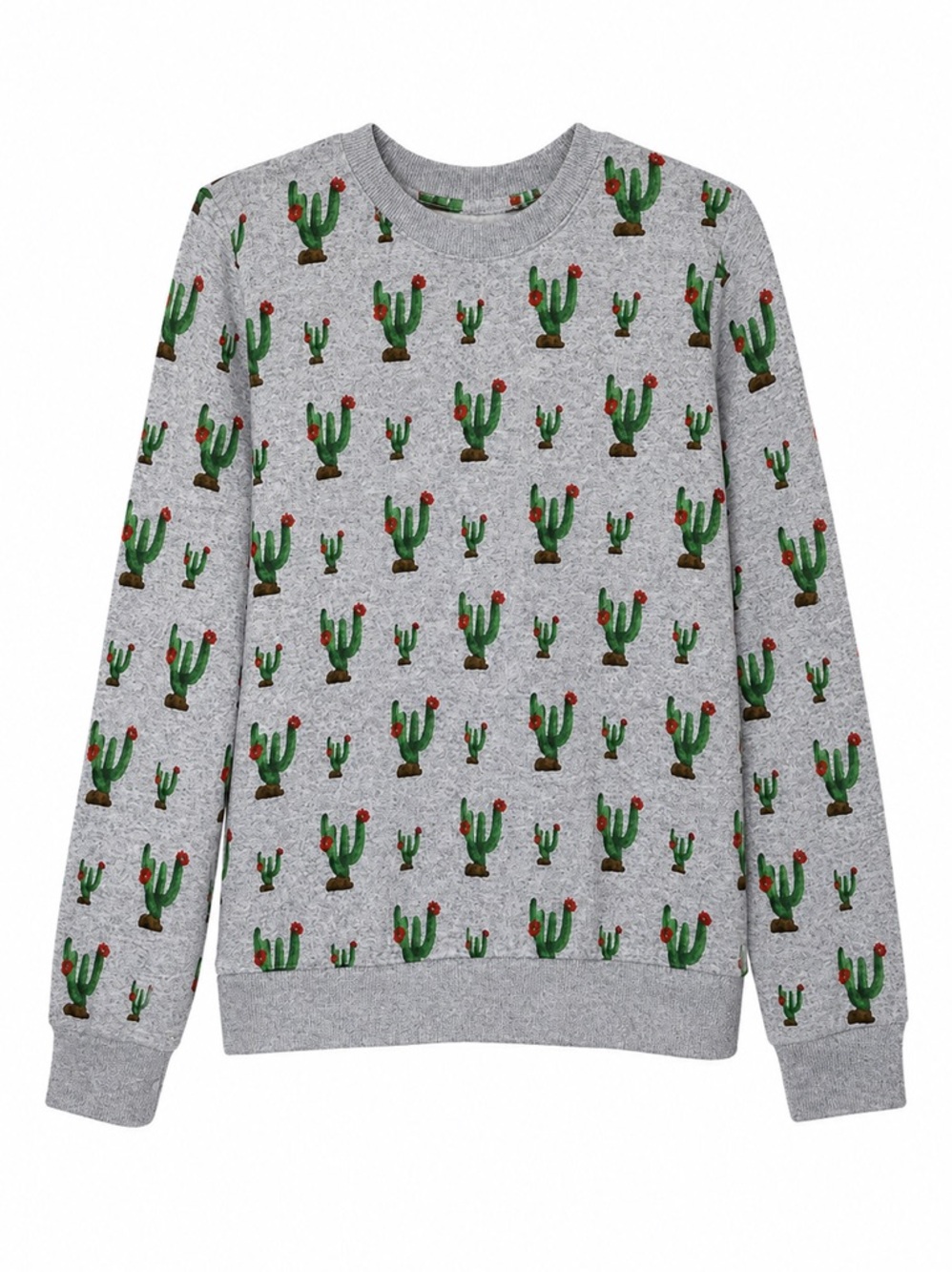 Mighty Fine Cactus Novelty Print Sweatshirt Sz Medium Women’s